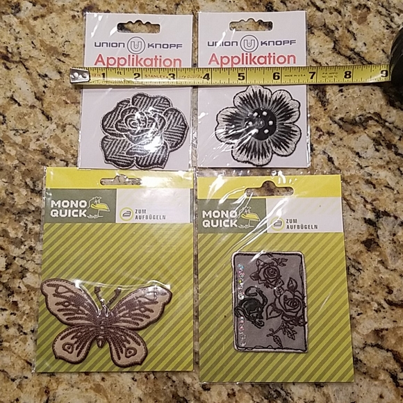 Set of 4 iron on patches NWT - Picture 3 of 3
